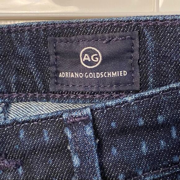 AG Polka Dotted STEVIE Ankle Jeans Slim Straight Size 27 - Picture 5 of 9